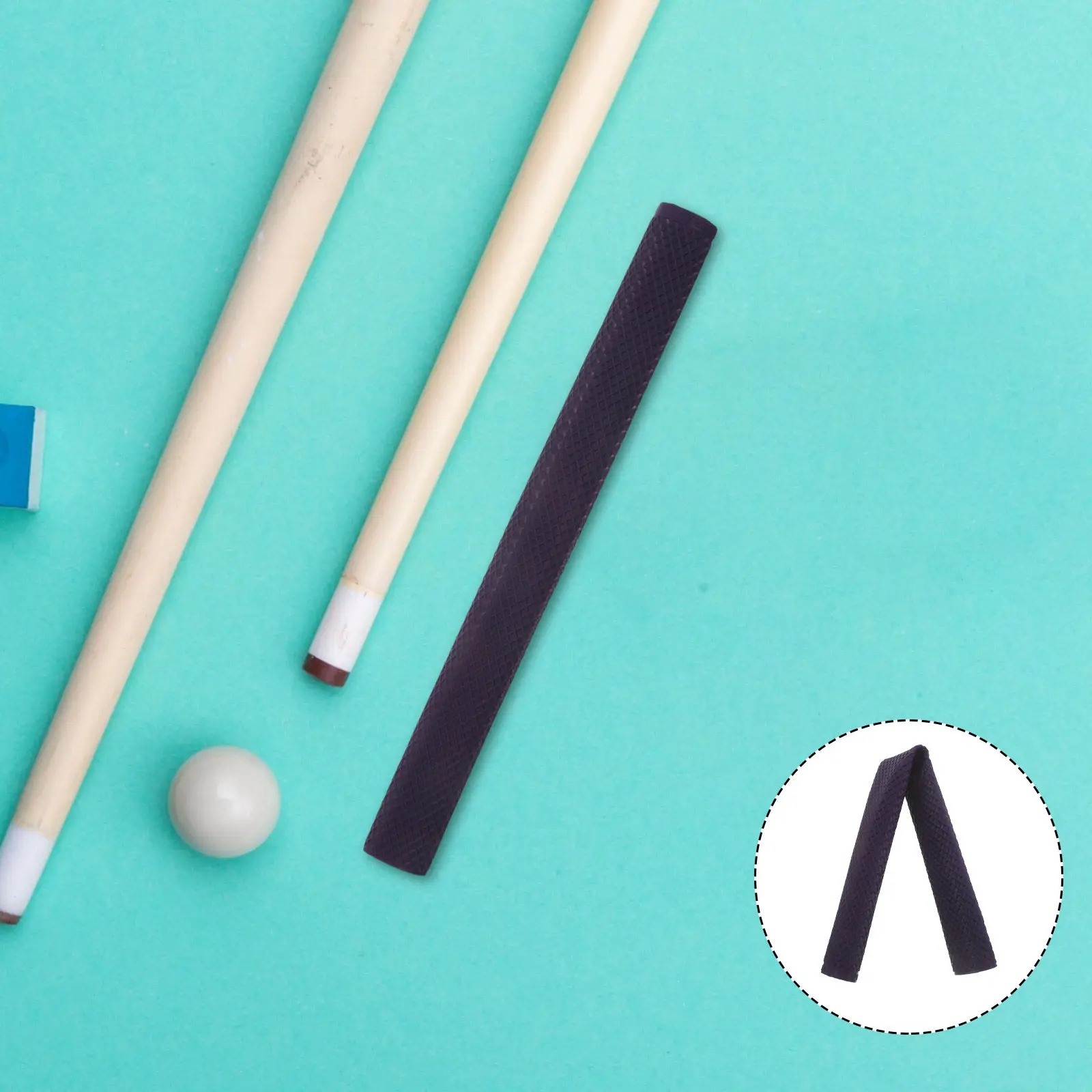 

Накладка на рукоятку кия: фиолетовая силиконовая трубчатая обмотка, противоскользящая защита для бильярдных киев, снукерных киев, удочек и аксессуаров для киев.