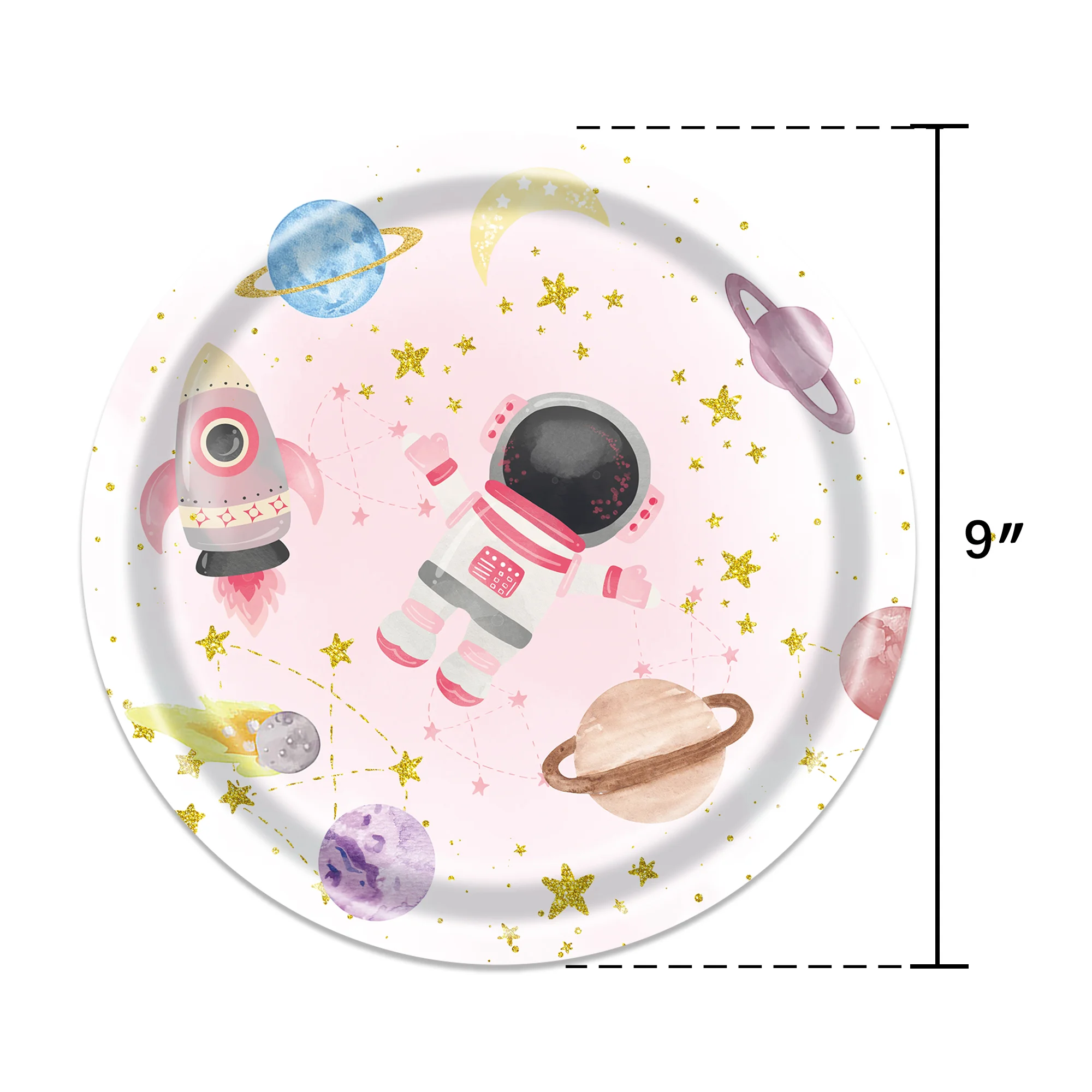 5Pcs Astronaut Balloons for Girls  Astronaut Space Party Decoration Outer Space Astronaut Planet Balloons Galaxy Planet Balloons