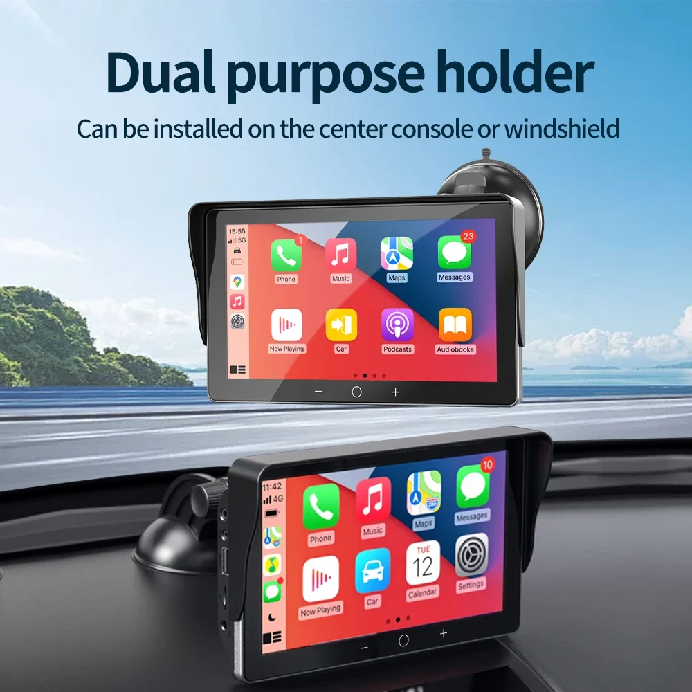 العالمي 7 بوصة راديو السيارة الوسائط المتعددة مشغل فيديو لاسلكي Carplay اللاسلكية أندرويد السيارات شاشة تعمل باللمس لسيارة فولكس فاجن نيسان تويوتا