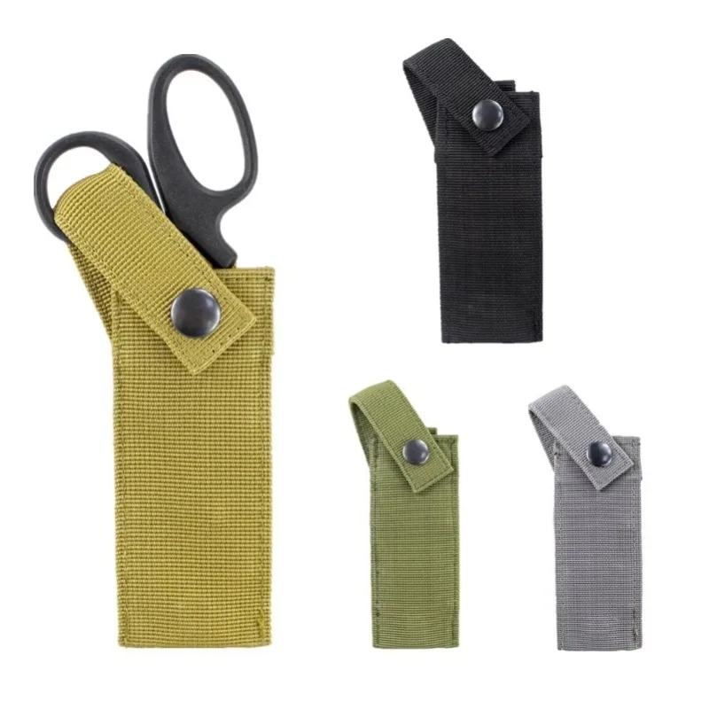 1PC MOLLE Scissors Pouch Portable Shears Sheath Hanging Bags Emergency Medical EMT EDC Emergency Survival Tools Holster