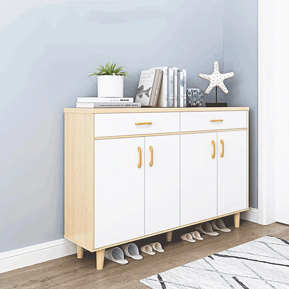

8pcs Pull Handles Cabinet Knobs Cabinet Pull Handles Furniture Decor Beech Retro Modern Wardrobe Drawer Cupboard Hardware