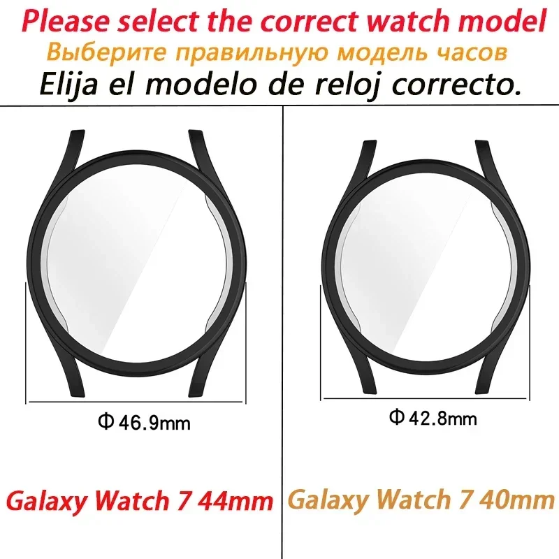 Pulseira magnética para Samsung Galaxy Watch, Strap Case Protector, Pulseira de metal, Shell protetor, 40mm, 44mm