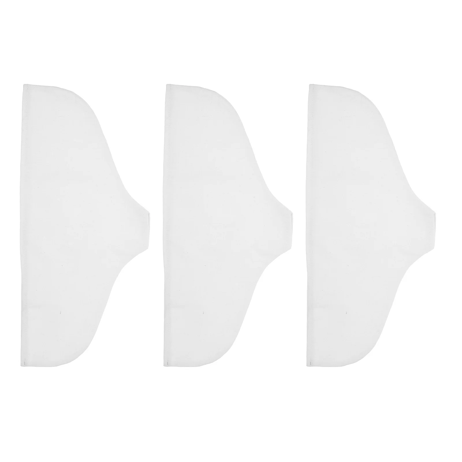 

3 Pcs Hanger Covers Cotton Linen Dust Protector Anti Slip Clothes Protectors Wardrobe Accessories White Garment Storage Solution