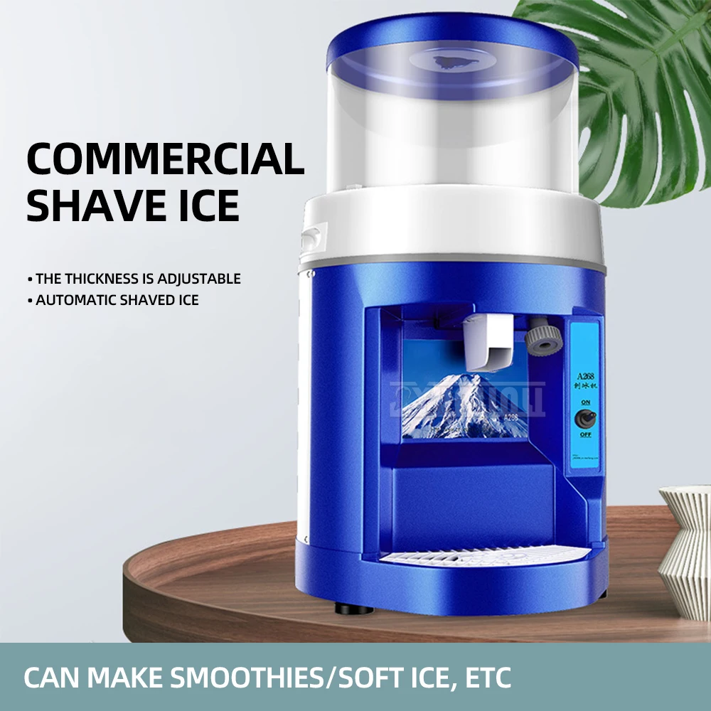 Máquina De afeitar De hielo comercial tienda De té De la leche trituradora De hielo automáticaMaquinas De Granizados Raspados Hielo máquina