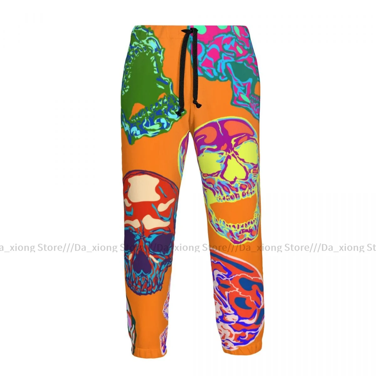 

Men Jogging Pants Streetwear Loose Casual Trouser Colorful Skulls Man Pants Sweatpants