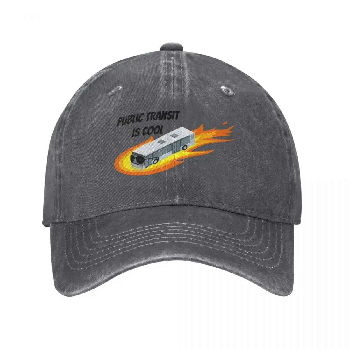 

Public Transit is Cool Baseball Cap Funny hats Sun Cap Hat Luxury Brand For Girls Men's