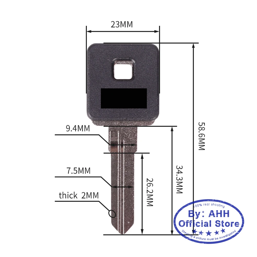 AHH Brand key Motorcycle Keys Uncut For Harley Darvison Sporster 883 1200 2000-2013  883C 883N 883L 883R 1200C 1200N 1200L 1200R