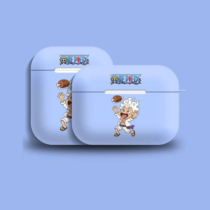 One Piece Nika Luffy Gear 5 Anime Kopfhörerhülle für AirPods 1 2 3 4 Pro3 Cartoon Schutzhülle Stoßfeste Kopfhörer-Accessoires – Detail 7