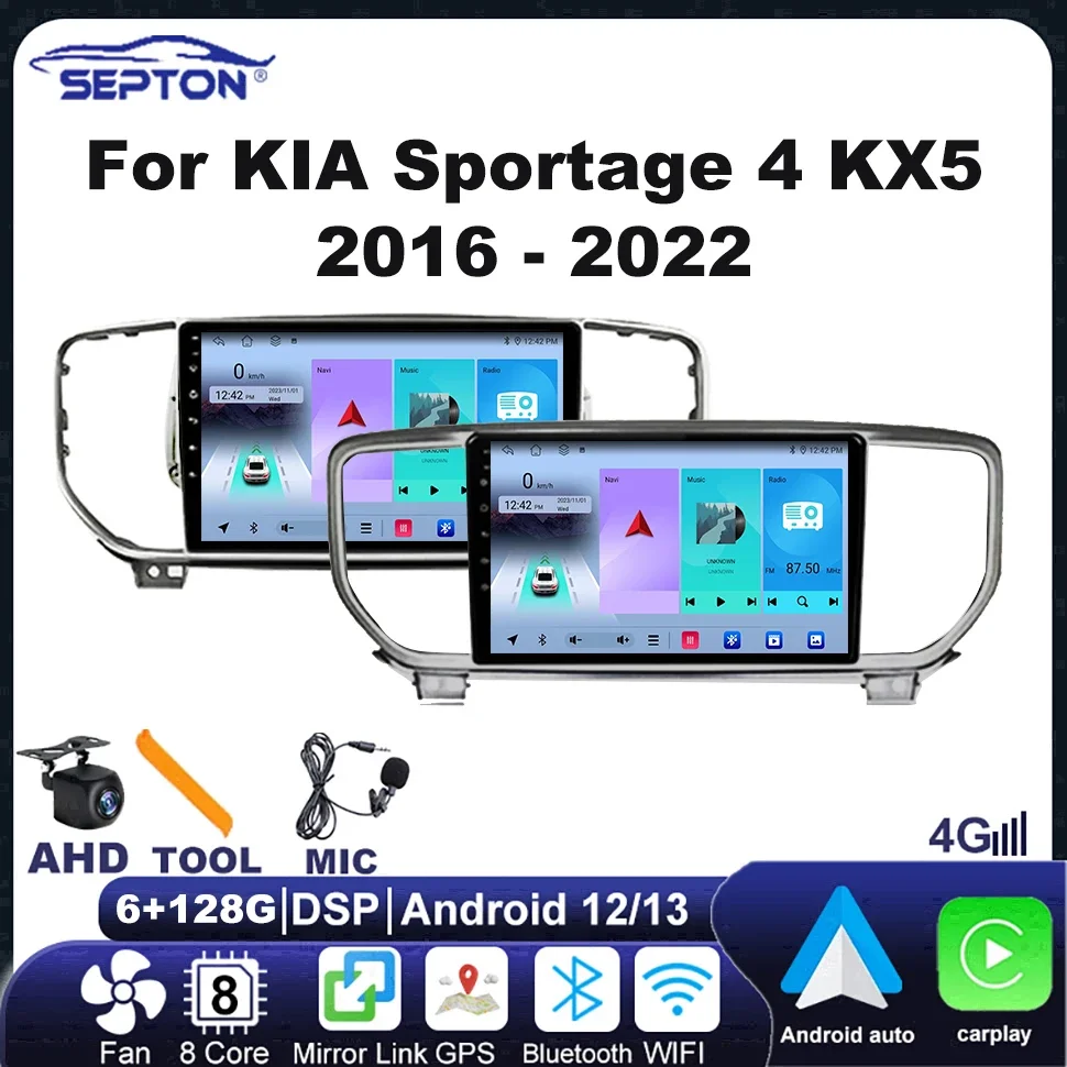 

SEPTON Android 4G Net Car Radio for KIA Sportage 4 KX5 2016 - 2018 Wireless Carplay Multimedia Player Stereo Autoradio Navi GPS