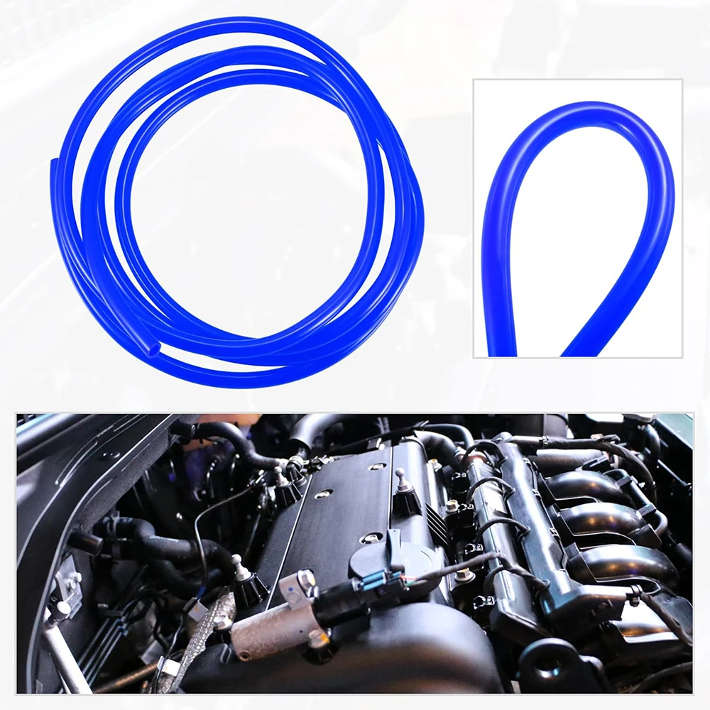 4mm ID Silicone Vacuum Hose High Temp Silicone Tubing, Car Turbo Vacuum Line, Windshield Washer Nozzle Pipe, Fuel Air Water Tube