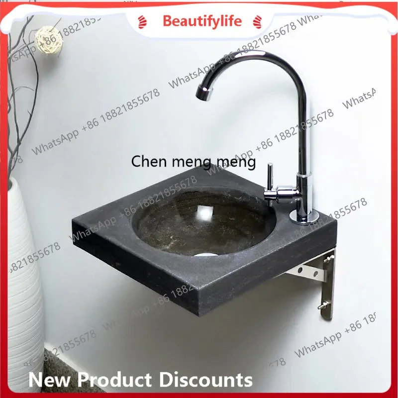 

B67 Simple wash basin Household small apartment face basin Wash basin Integrated wall-mounted washbasin