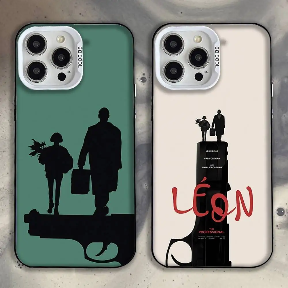 

Film Leon The Professional Phone Case For iPhone 16,15,14,13,12,11,Mini,Pro,E,MAX White Candy Matte Shockproof Cover