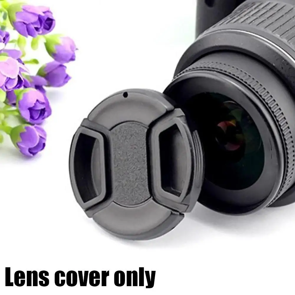 55mm Wordless Lens Cover DSLR Camera Lens Cover Dust Cover Unlabeled Lens Protection Cover Camera P0U4