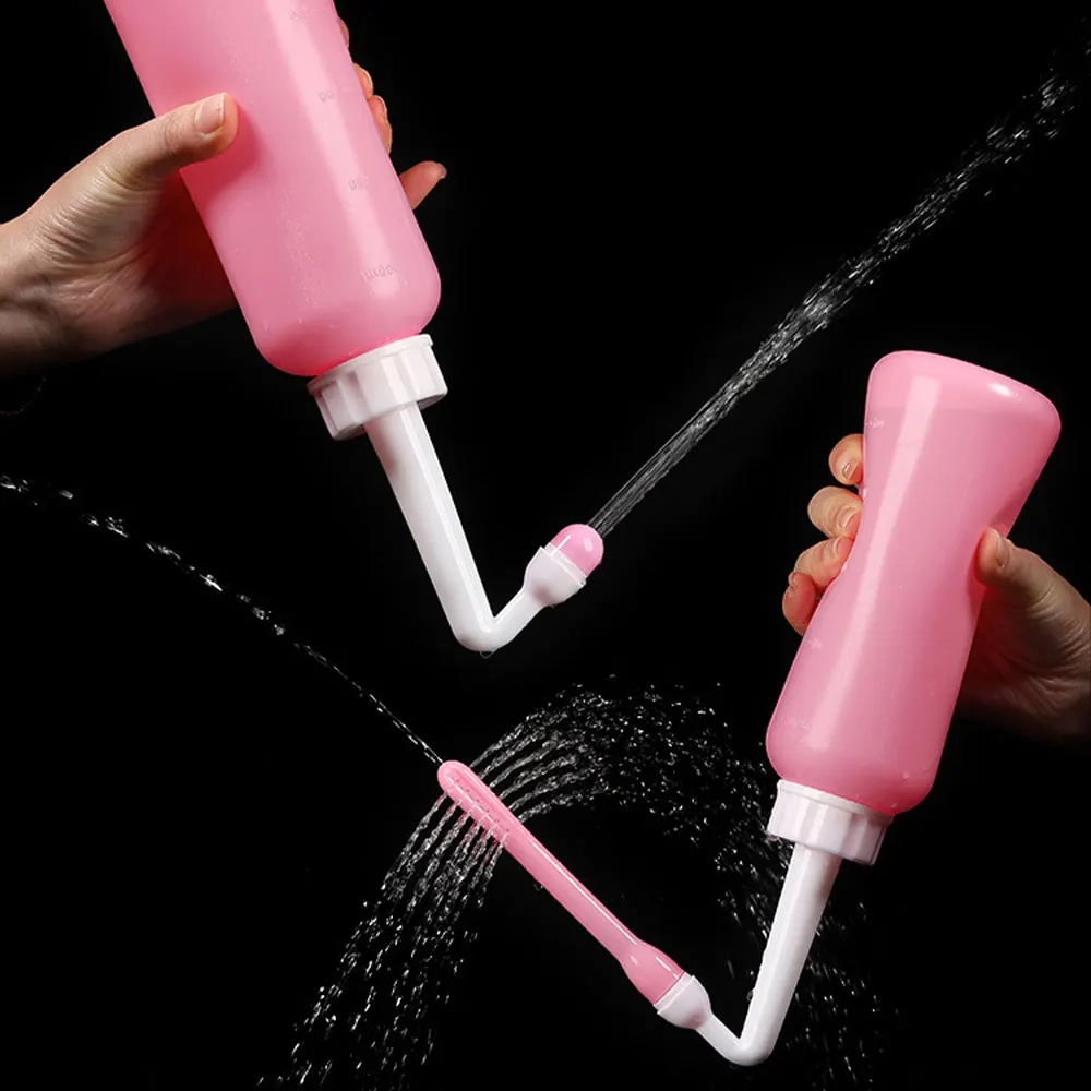 2IN1 Portable Bidet Handheld Bidet Sprayer Feminine Hygiene Clean Bottle for Postpartum Care Perineal Personal Cleaning