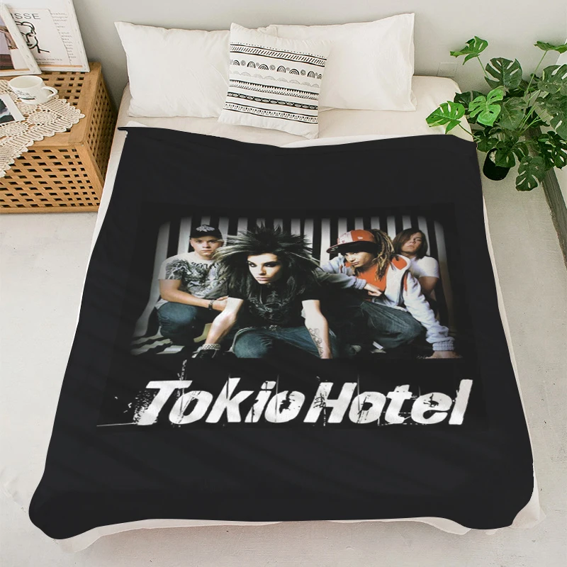 Knee Blanket S-Tokio Hotels Winter Blankets Microfiber Bedding Fluffy Soft Blankets King Size Blanket Bed Fleece Camping Nap