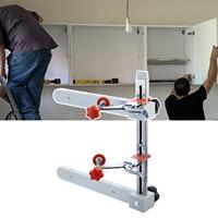Drawer Slide Installation Jig Adjustable Cabinet Pull Jig Drill Guide with Toggle Clamp Magnetic Arm Stainless Rail Positioner