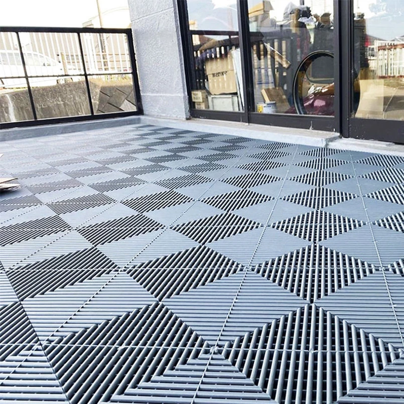 سعر المصنع بلاط أرضيات المرآب البلاستيكية المتشابكة #6