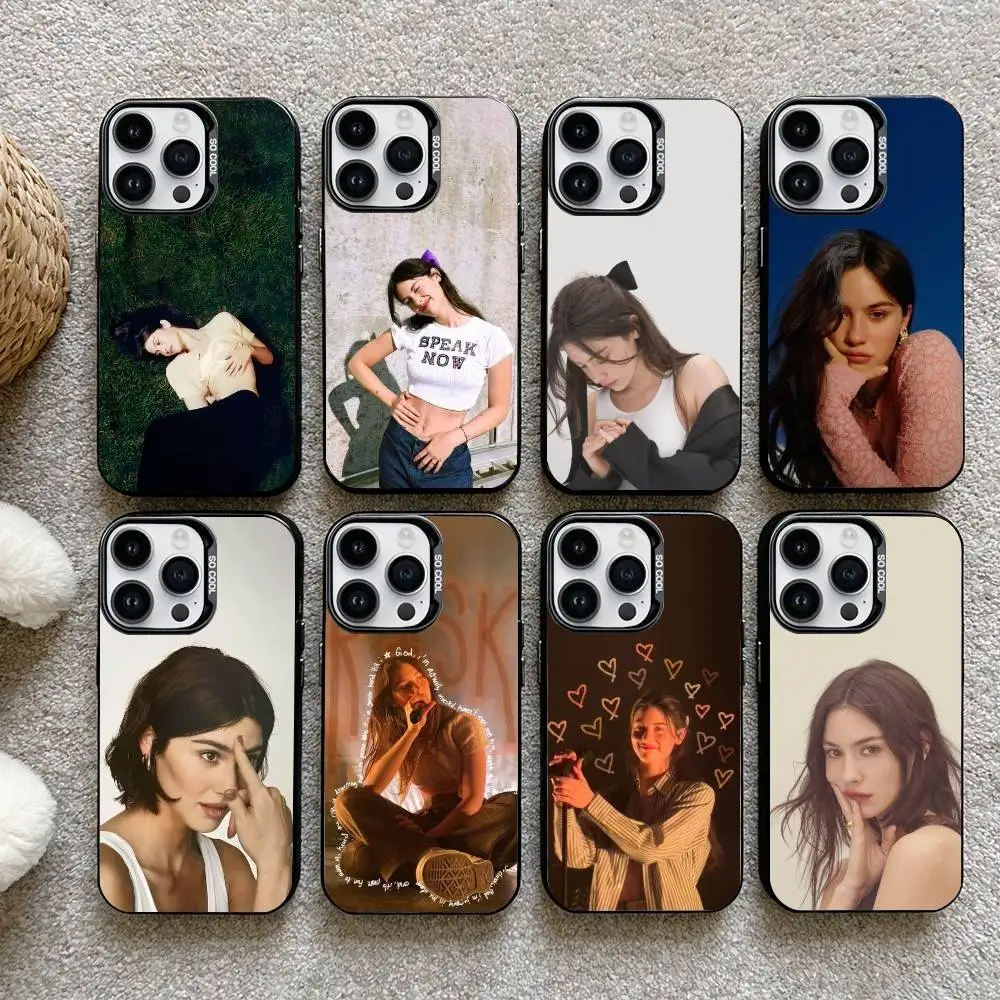 

G-Gracie abrams Phone Case For iPhone 16,15,14,13,12,17,Pro,MAX Black Matte Shockproof Cover