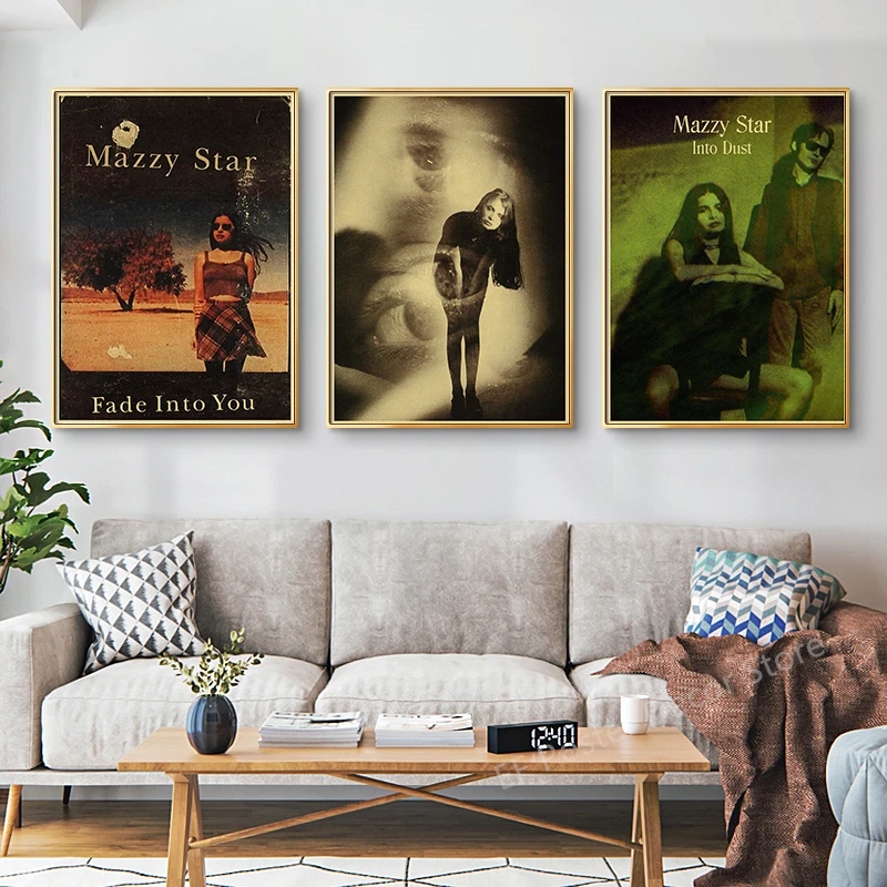 80s Nordic Pop Music Album Mazzy Star Fade Into You Poster Aesthetic Prints Painting Vintage Home Room Bar Cafe Art Wall Decor