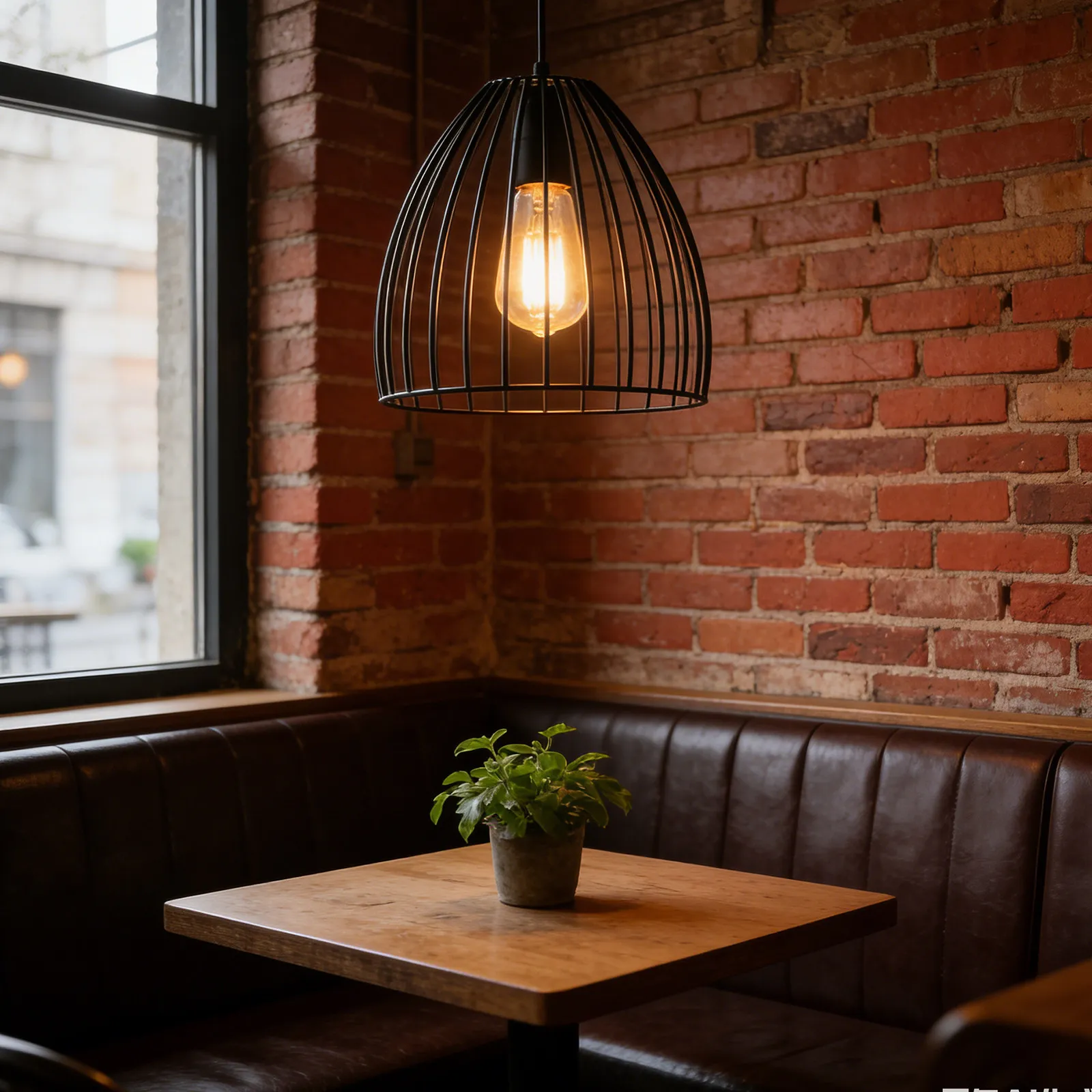 Metal Cage Light Shade Black Wrought Iron Pendant Lampshade Decorative Birdcage Ceiling Light for Hotel Coffee Shop Interior