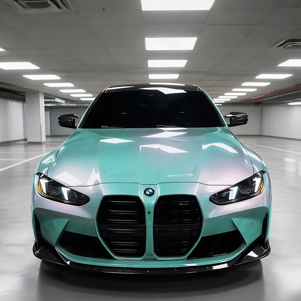 

Metallic tiffy Pink Vinyl Car Wrap PET Backing Glossy Protective Professional Car Wrapping for Vehicle