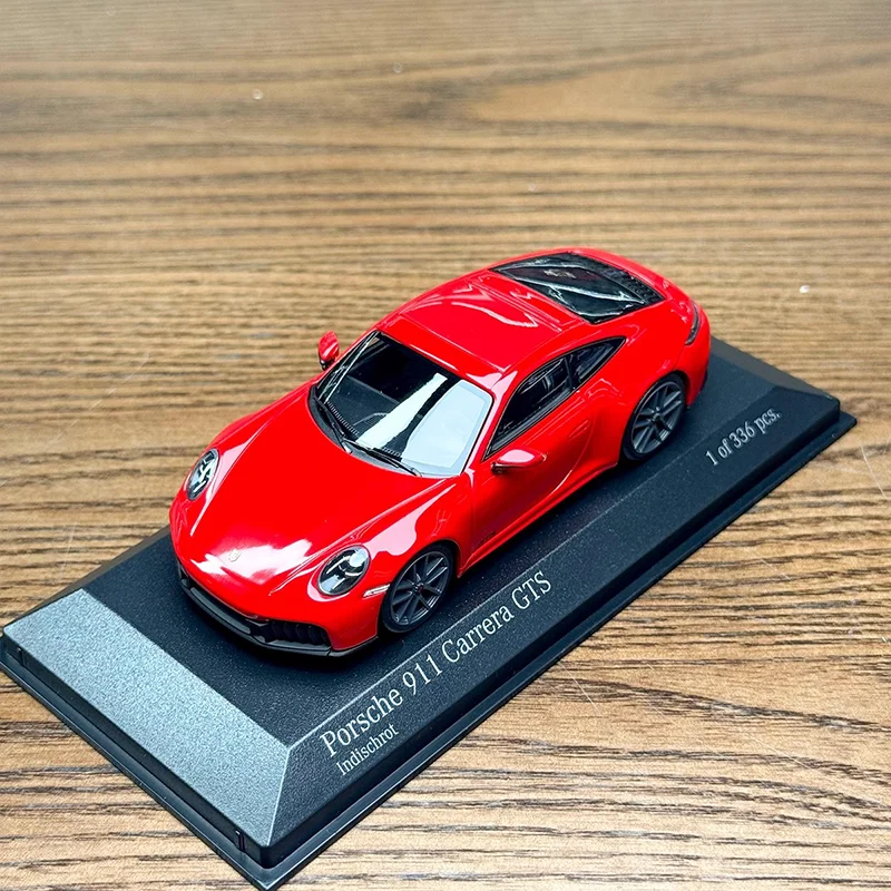 Minichamps 1:64 911 992.2 Gt3 Targa 4 Gts, Simulation Miniature en alliage moulé sous pression, modèle de voiture de sport statique, jouets personnalisés, cadeaux, en Stock