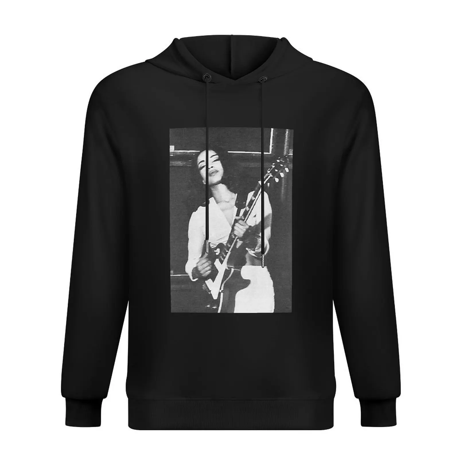 

Sade playing the guitar Poster Hoodie men's sweat-shirt set men's clothing japanese style mens clothing hoodie oversize