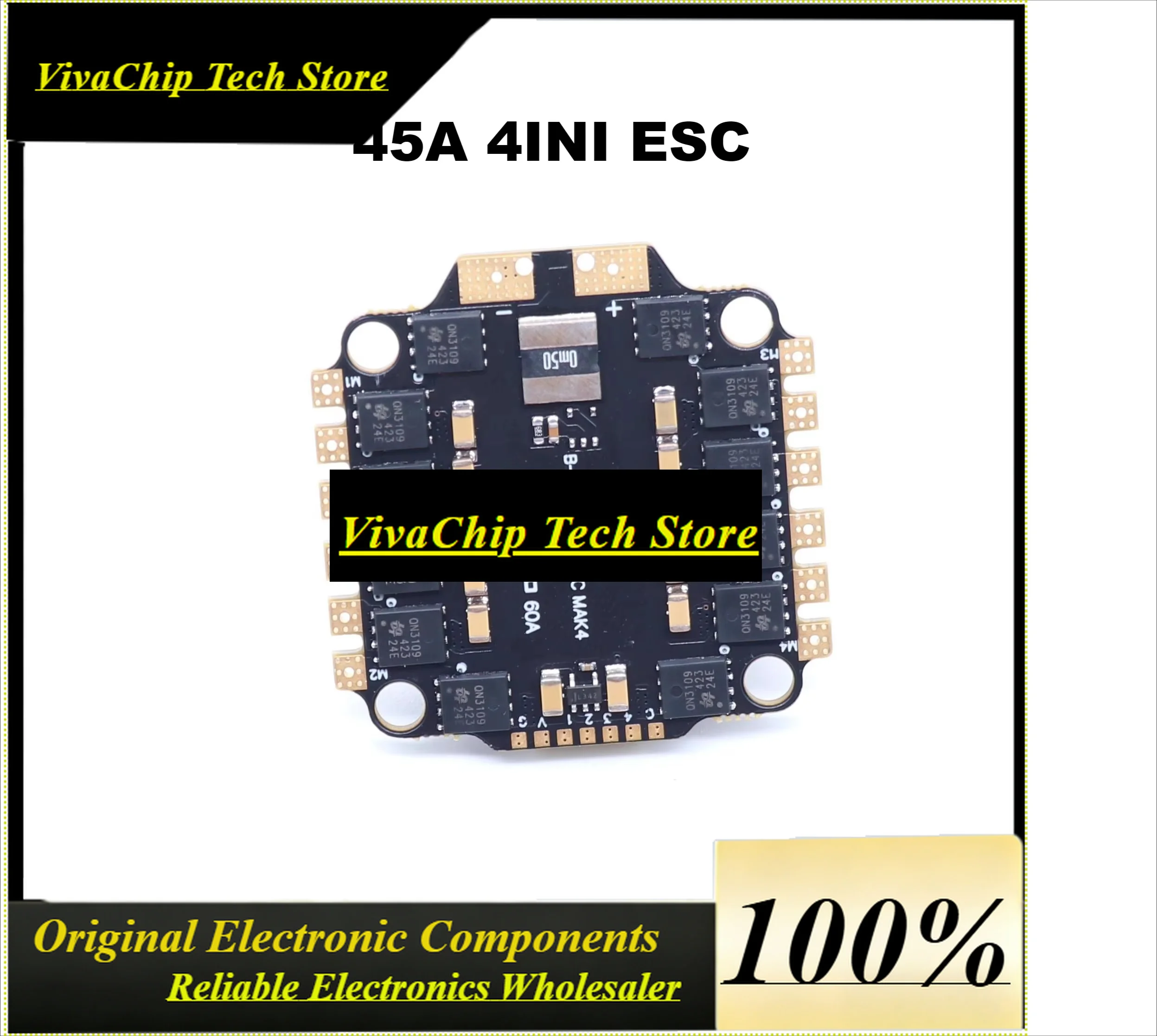 Viva4IN1 45A 60A ESC BLHELI_S Support 3-6S Brushless Motor Support DShot300 600 Multishot Oneshot PWM FPV F4 Flight Control
