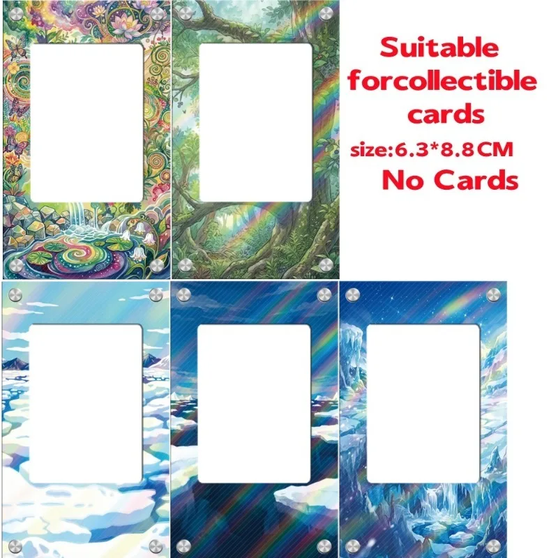 Exquisite Transparent Acrylic Brick 63x88mm TCG PTCG Artistic Display Casing for Game Fans No Card