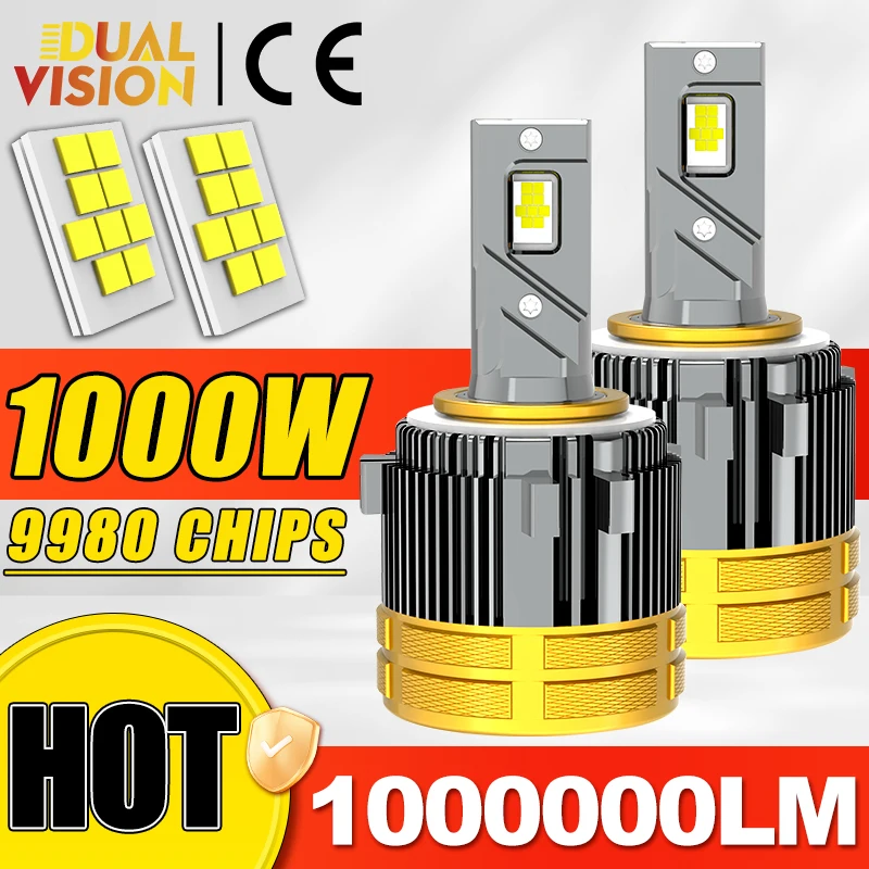 

G2 H7 LED 12 В Автомобильные фары 9980 CSP 6000K 1000000 LM проникновение для Golf 7, автомобильные освещения, наборы автоматического освещения Turbo Canbus