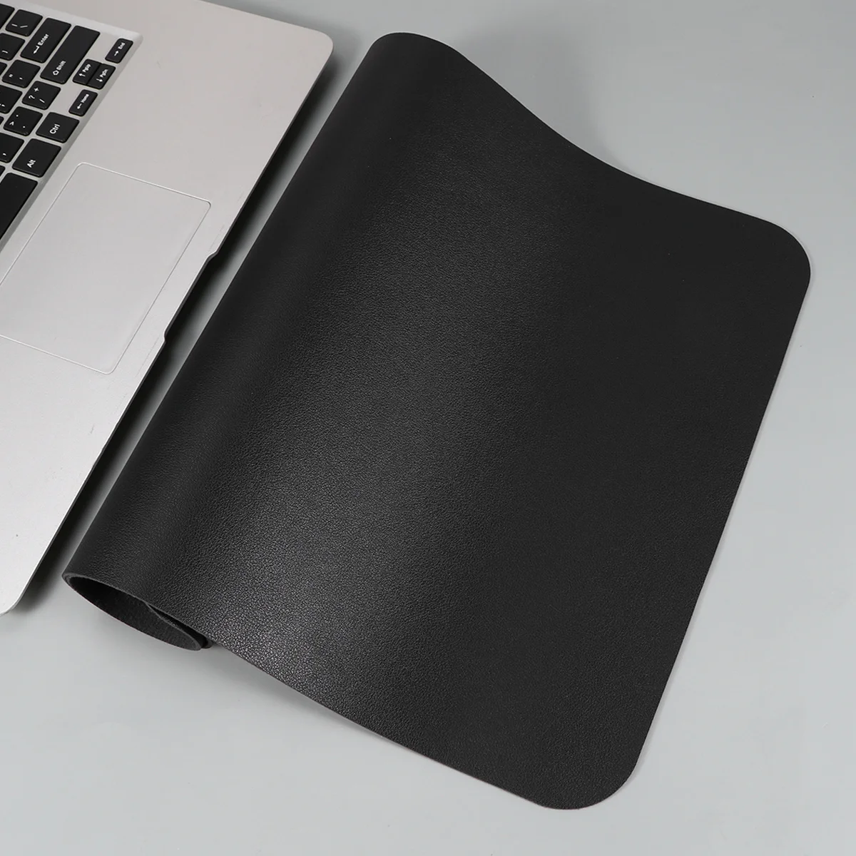 

Large Black Synthetic Mouse Pad Waterproof Oilproof Desktop Writing Cushion Non Slip Mouse Mat for Home and Office