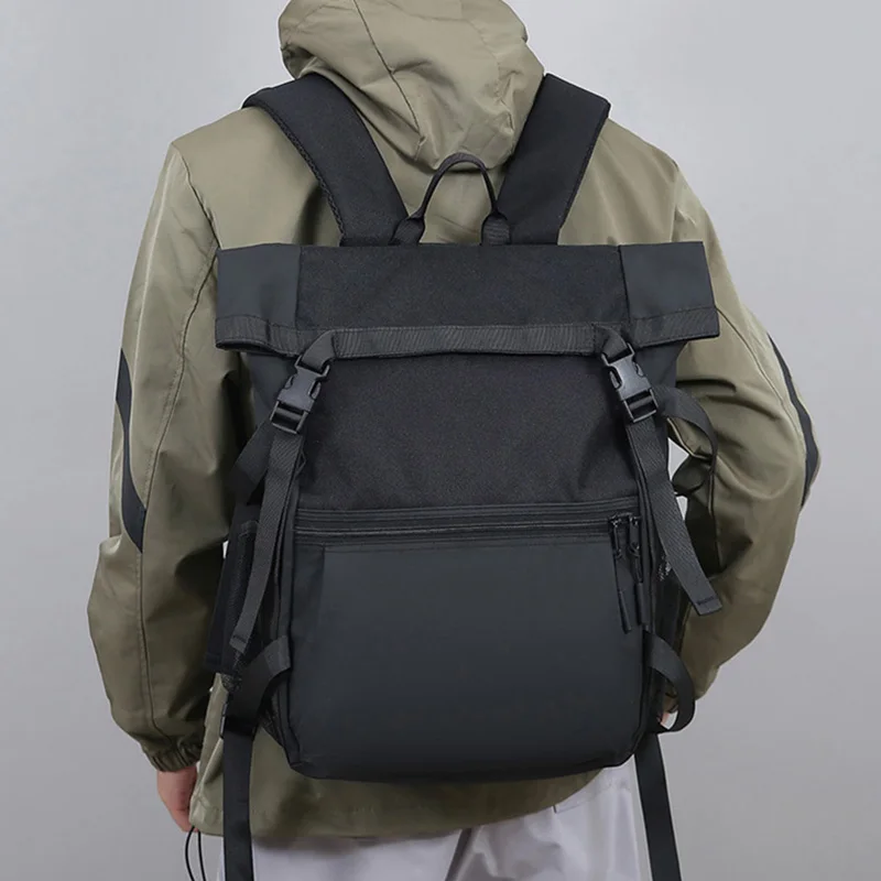 

Men Large Capacity Climbing Bag Flip-top Breathable Wear-resistance Outdoor Sports Hiking Camping Climbing Backpack Shoulder Bag