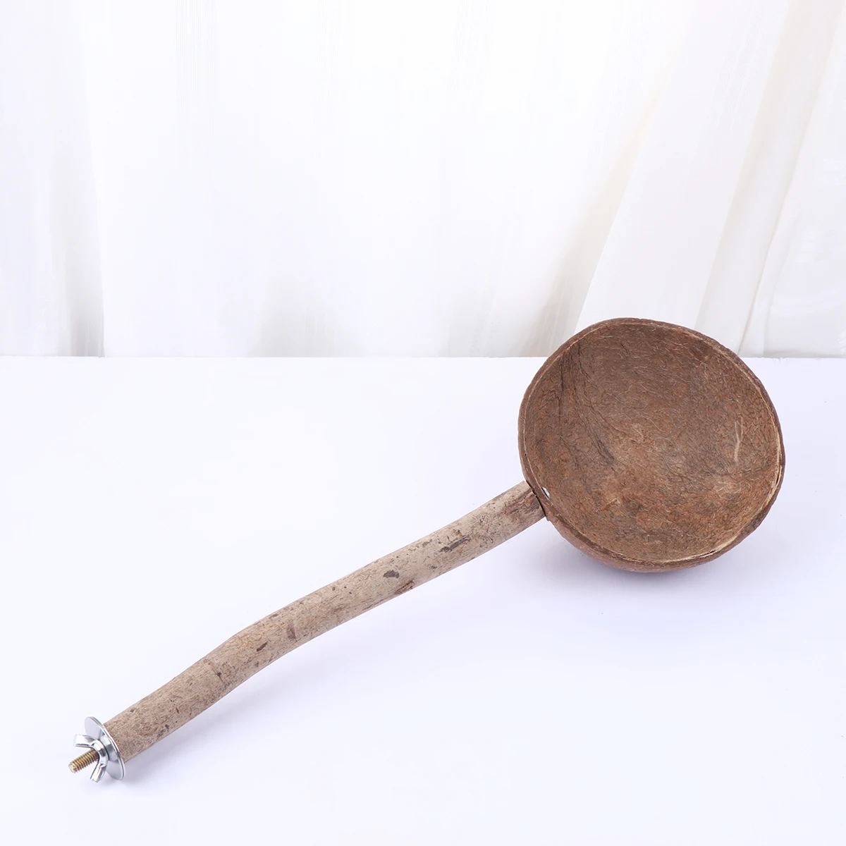 

Pet Coconut Shell Food Bowl Parrot Stand Stick Supplies Bird Cup Sleeping Bed Wooden Toy Nest