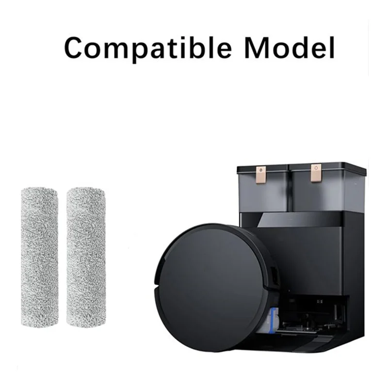 EAS-2 pçs rolo pano para ecovacs x8 pro omni vassoura acessórios de reposição de longa duração peças mais limpas substituição