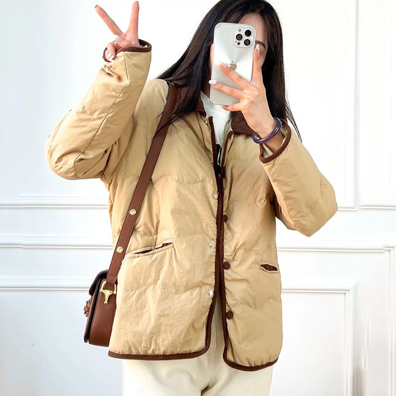 

Down Cotton Coat For Womens Clothing Winter New Korean Loose Parkas Thick Warm Jacket Casual Cardigan Student Outerwear Female