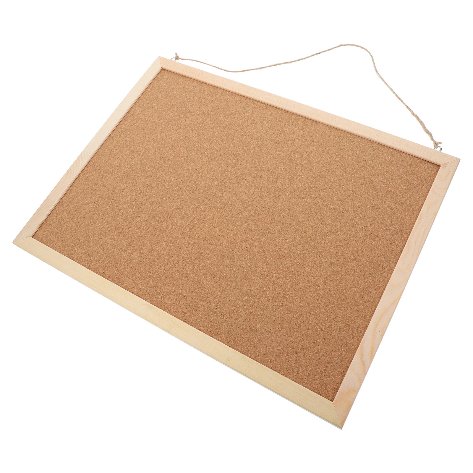 

1Set Double-Sided Cork Bulletin Board Wood Message Board for Home Office Use Space-Saving Wall Mount Corkboard Large Pinboard