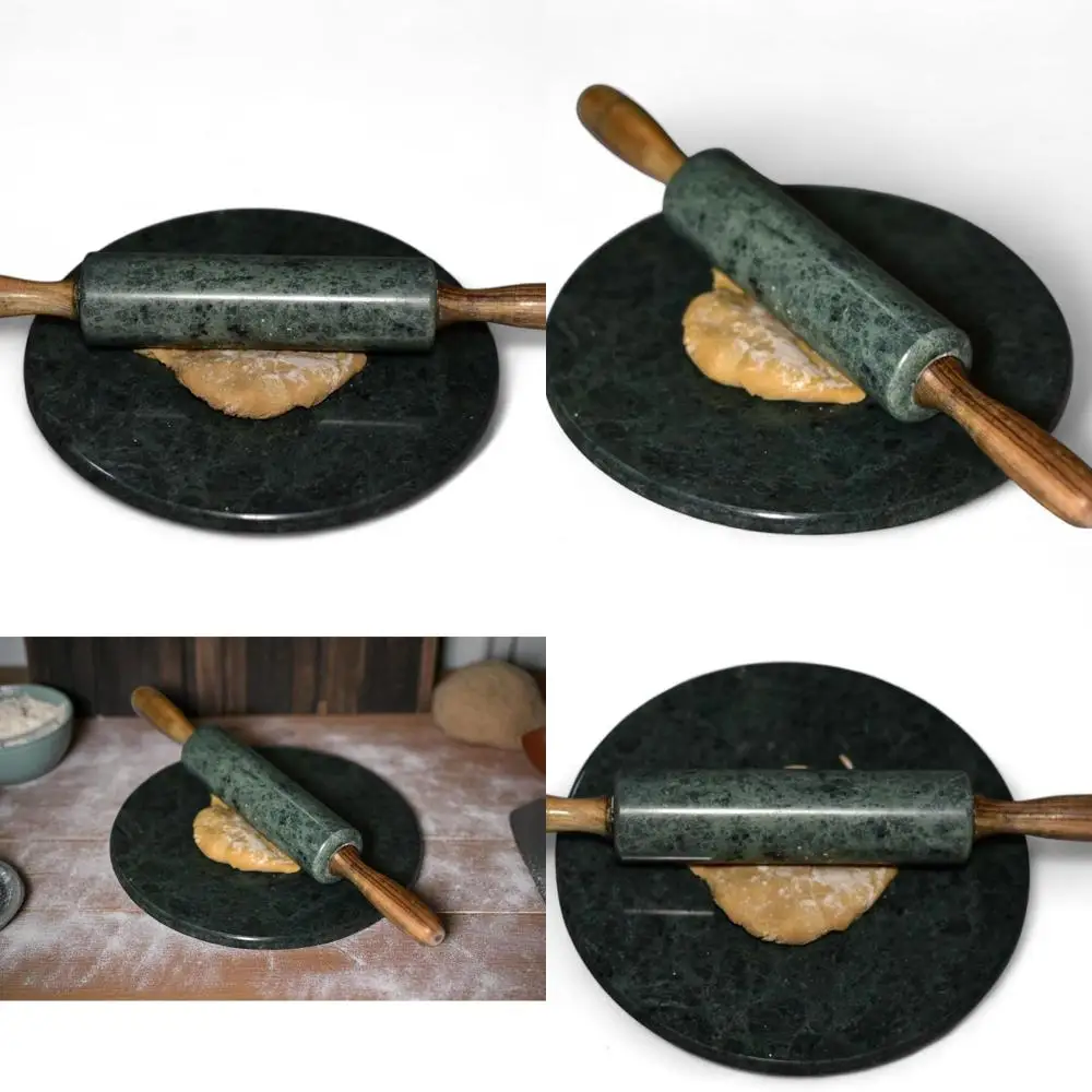 

Круглая катящаяся основа из натурального камня 9x9 дюймов для изготовления теста, Роти, Чапати и Параиты