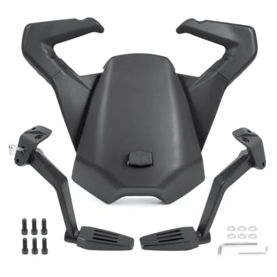 

Upgraded Passenger foot pegs +Passenger Seat with Grab Handles for Can Am Ryker All Models Replace 219400842 MAX Mount 21940080