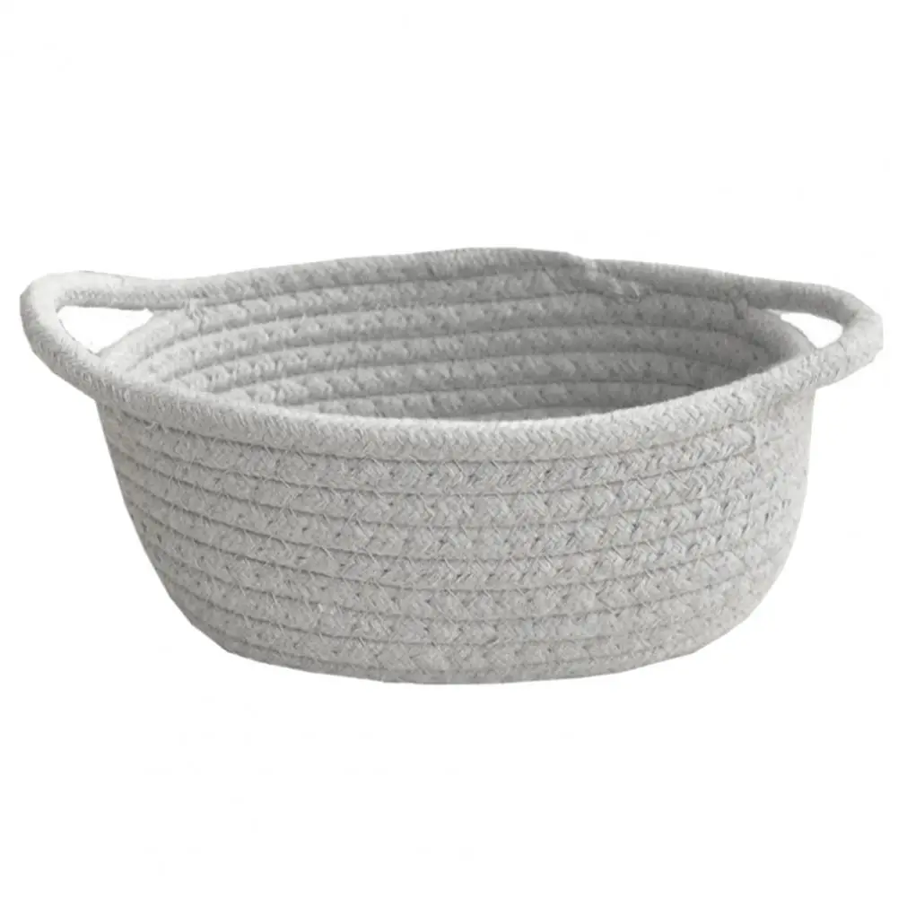 

Woven Storage Basket Functional Stylish Gift Stylish Durable Woven Cotton Rope Storage Baskets Solution for Organizing Home