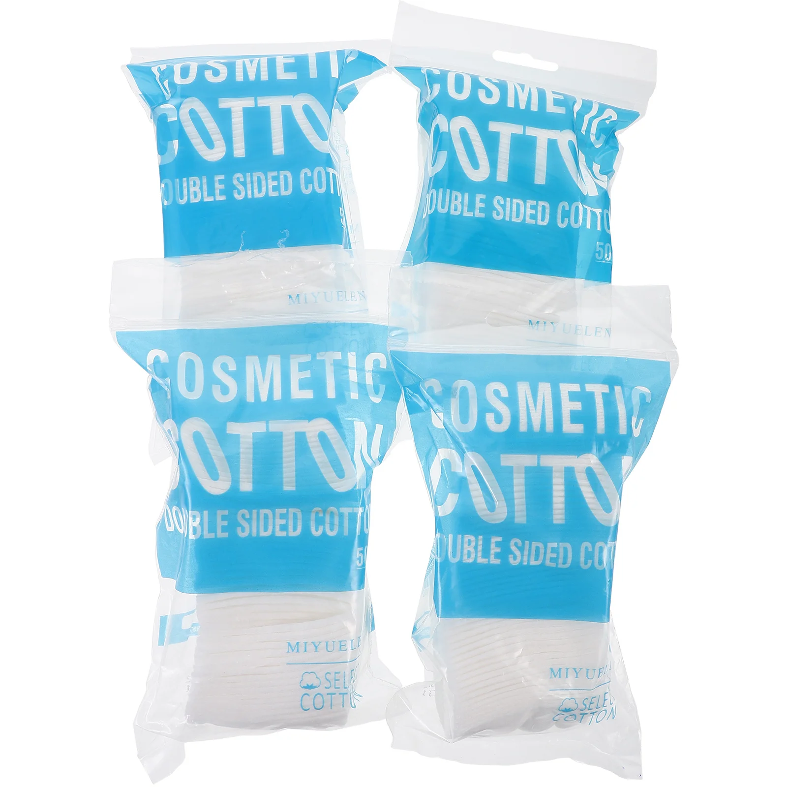 200 قطعة من وسادات قطنية للمكياج منظف للوجه للنساء، مزيل للعناية بالبشرة البيضاء، خفيف الوزن ومحمول للاستخدام اليومي #6