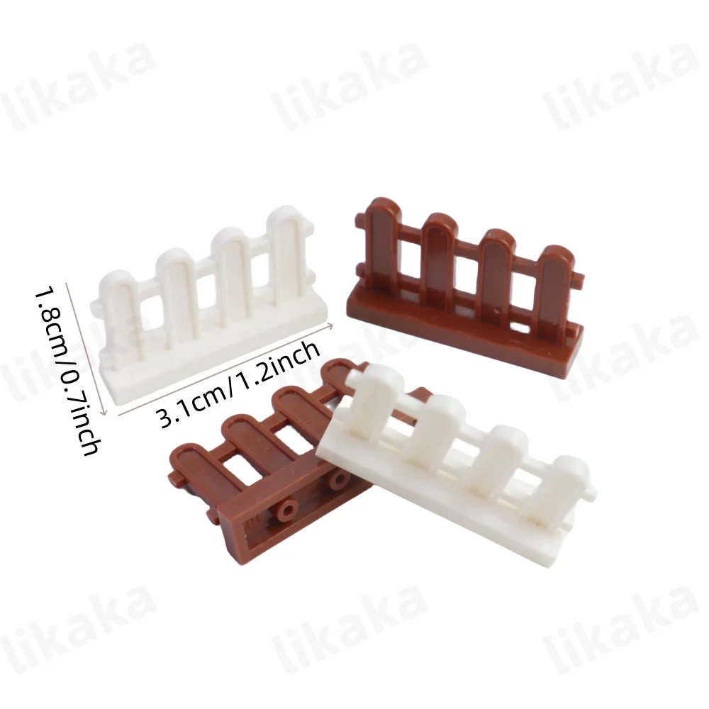 Fence Building Blocks Toys Parts MOC Railing Blocks Toy Compatible Classic Bricks Accessories DIY Toys for Kids Boys Gifts