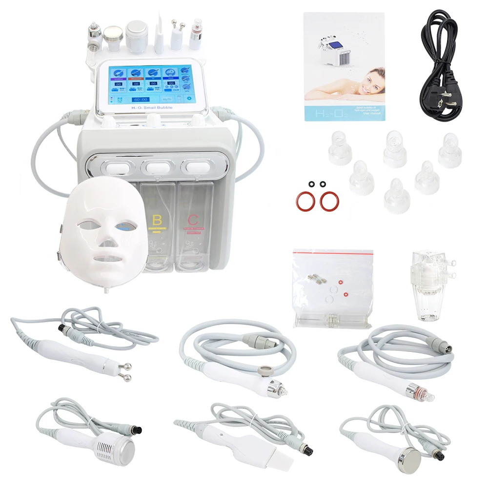 7 in 1 Hydra Dermabrasion Machine Deep Cleansing Face Peeling Anti-aging Hydrogen Oxygen Small Bubble Facial Cleanser Machine