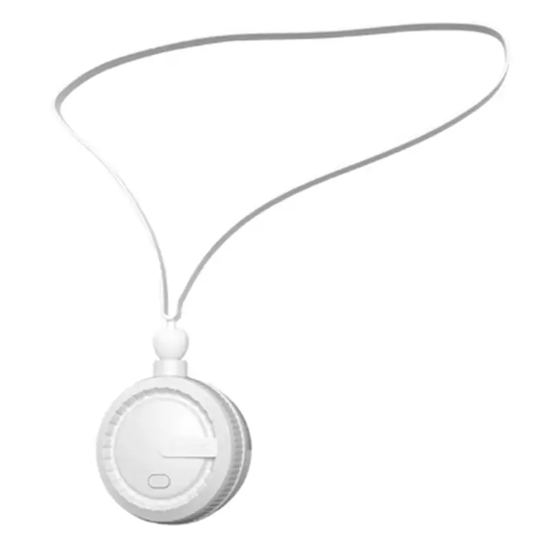 AT05-Portable Neck Fan Bladeless Neck Fan 3 Speeds USB Charging Wearable Fan Adjustable 360 Degree Rotating