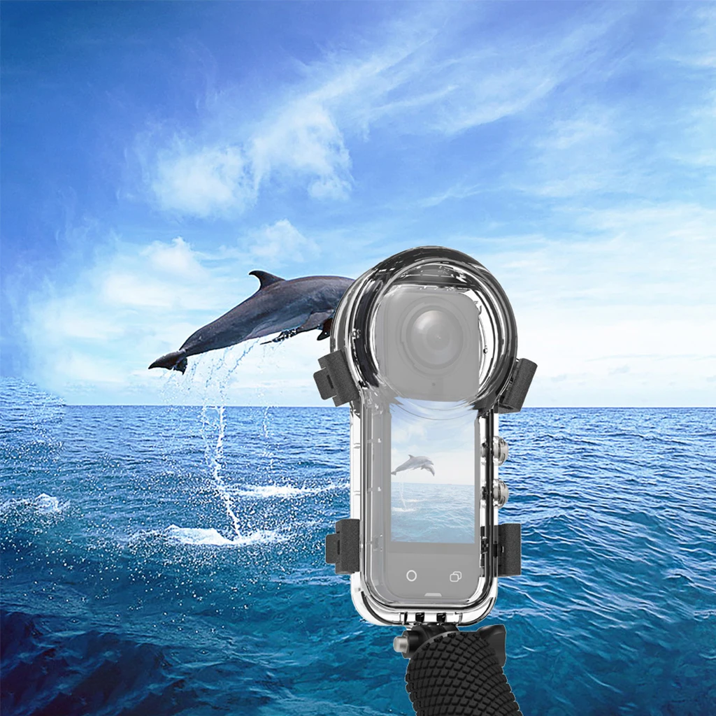 Tauchgehäuse für Insta360 X5, wasserdichter Schutz für Insta 360 X5, Unterwasser-Tauchschale, 60 m, Tiefsee-Fotografie-Zubehör – Detail 4