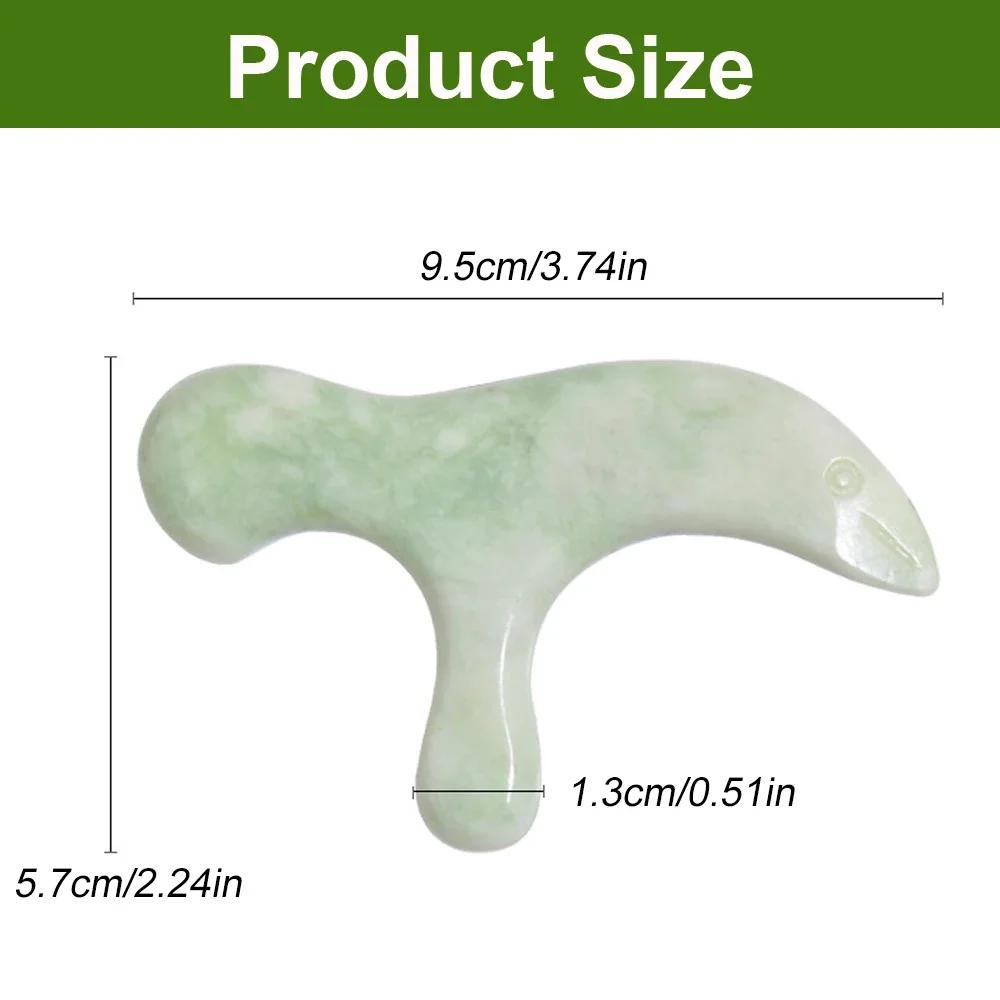 1Pcs Natural Jade Massager Acupuncture Point Massage Foot Care Therapeutic Relief Tool Foot Neck Back Arm Leg Shoulder