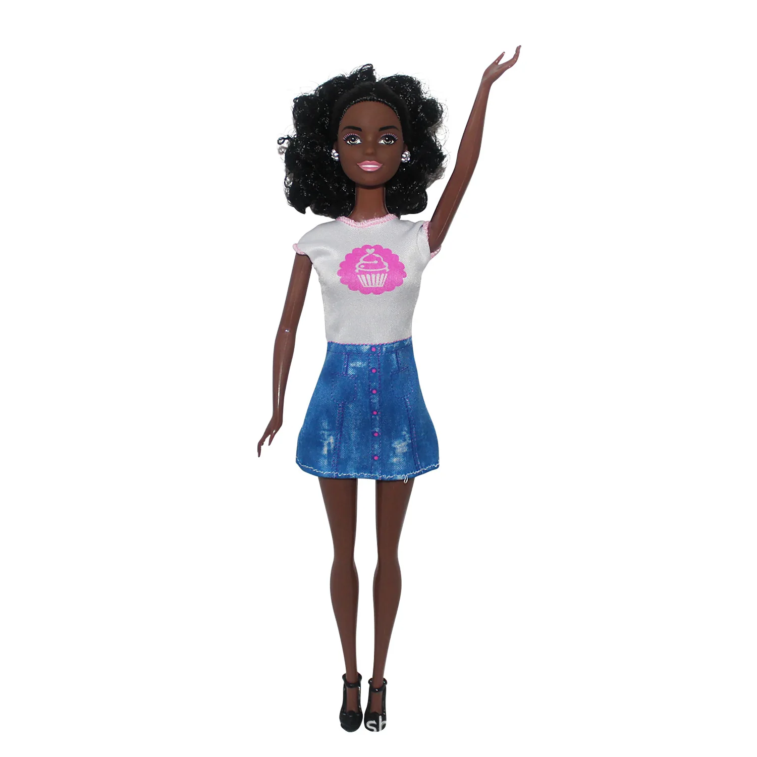 1/6 30cm bonito moda africano preto princesa boneca conjunta móvel bjd pele preta boneca africana meninas jogar casa brinquedos presentes de aniversário