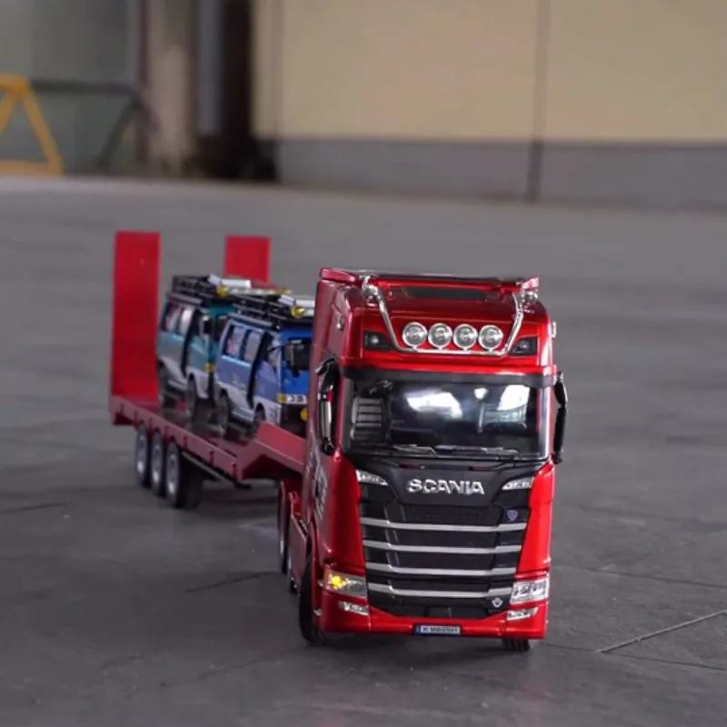 

New genuine remote control engineering car Huina 770S trailer head alloy car model children's toy four-wheel drive ratio 501d