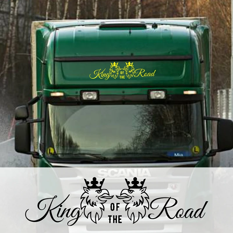 

Fo TRUCK HGV WINDSCREEN BODY PANEL STICKER DECAL King Of The Road