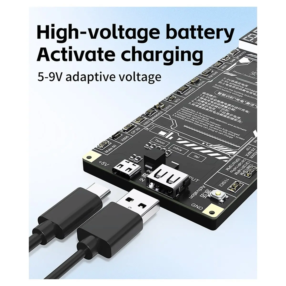 AA86 JTX B9 Battery Activation Board Tools for IOS / Android System Phones Auto Power Off Repair Tools Kit No Remove Battery