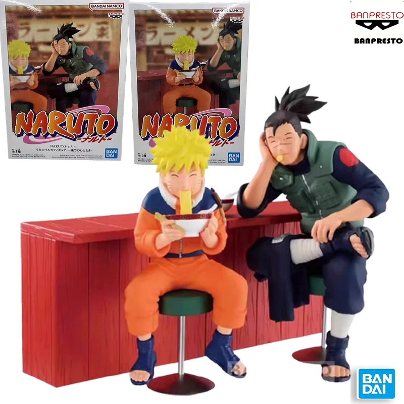 

Instock Original 100%genuine Bandai Banpresto Naruto Banpresto Uzumaki Naruto Umino Iruka Action Figure Model Figurine Ornaments
